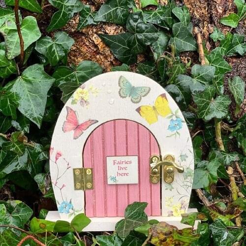 Fairies Door For Trees Outdoor, Creative Garden Decor Art Sculptures Garden Decoracion Jardin Exterior Garten Dekoration