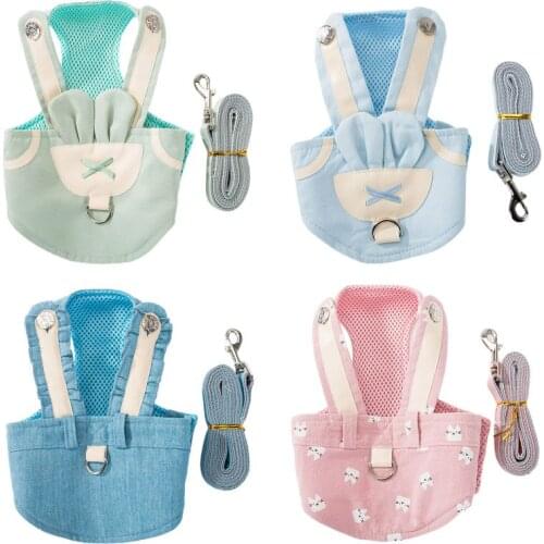 Dog Harness Vest Soft Dog Harness Leash Breathable Dogs Collar Vest Harness for Dogs Collar Pet Dog Chest Strap Dog Accessories