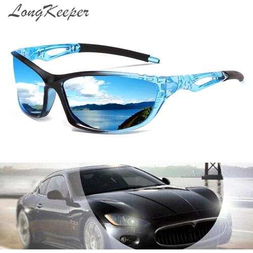 Classic Polarized Sunglasses For Men Mirror Coating Lens Male Driving Goggles UV400 Black Blue Oculos De Sol Masculino