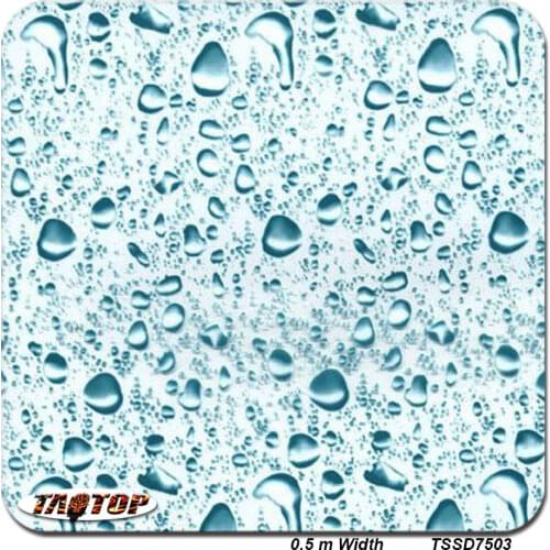 TSSD7503 0.5M * 2M Popular TOP quality water drop blue Hydro Dipping Hydrographics Film Water Transfer Printing Films