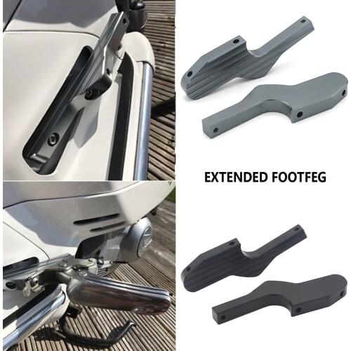 Passenger Foot Peg Extensions Extended Footpegs For Vespa GT GTS GTV 60 125 150 200 250 300 300ie