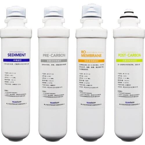 YenvQee Ro Membrane 75 Gpd,PP Cotton UDF,CTO Water Filter Water Filter Purifier Treatment