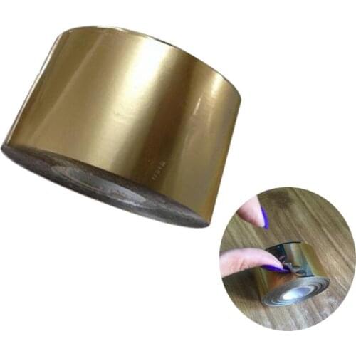 1Roll 120M*4CM Pure matt gold Nail Transfer Foils Stickers Nail Art Wraps Decals,DIY Nail Beauty Decals Craft Accessories