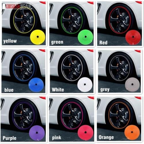 1 roll/8M wheel protection ring wheel decoration ring anti-scratch strip tire protection Soft rubber stripAutomobile accessories