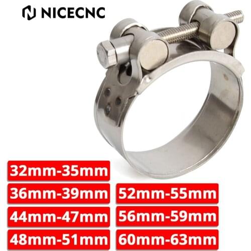 31mm-62mm Muffler Exhaust Pipe Clamp Mounting Kit For Yamaha Kawasaki Suzuki Honda etc Slip-on Type Motorcycle Muffler Silencer