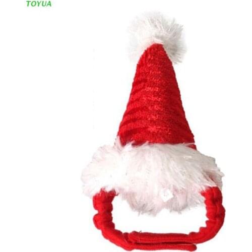 1XCC Cute Adjustable Christmas Hat with Elastic Band for guinea pig Rabbits Hamster Chinchillas Hedgehogs Small Animals