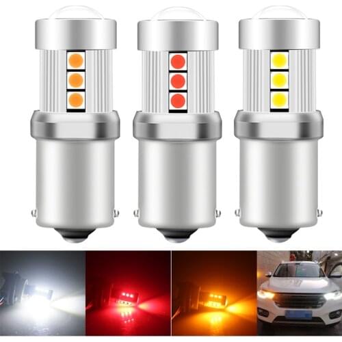 2PCS 1156 P21W PY21W P21/5W W16W W21W W21/5W BAY15D 1157 T15 7440 7443 BA15S 7506 R10W High Quality 3030 LED Auto Brake Lamps