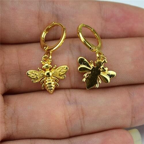 2021 new electroplating AAA micro cubic zirconia inlaid insect wasp Earrings Jewelry womens gifts mens gifts