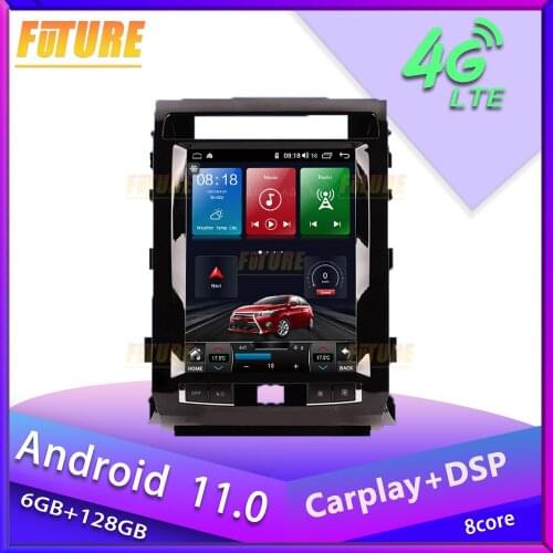 Android 11.0 Car Radio Stereo For Toyota Land Cruiser 200 LC200 2007-2015 Car Multimedia Player GPS Navigation 1 Din Head Unit