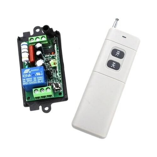Free shipping Inter-lock ON/OFF AC110V 220V 10A Wireless Remote Control Switch 1 Controller For Light Lamp SKU: 5224