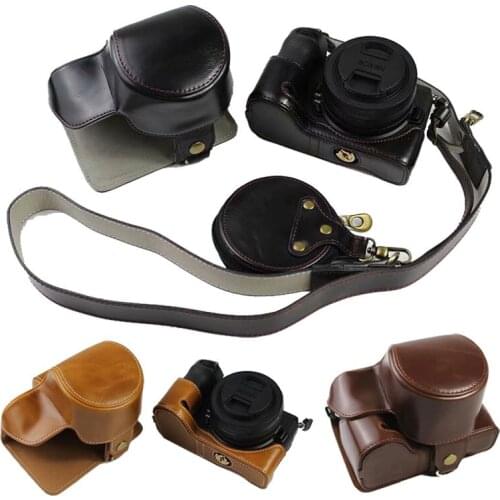 Bottom Openning PU Leather Camera Bag Case For Nikon Z50 Z-50 Protective Shell Pouch Cover For Nikon Z50
