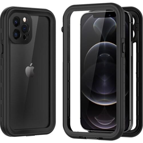 360 Full Cover Double Side Clear PC Case For iPhone 12 11 Pro Max XS XR X S 7 8 Plus SE 2020 Mini Hard WaterProof Back Cover