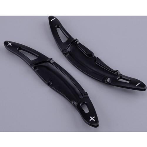 Black Car Steering Wheel Shift Paddle Shifter Extension Aluminum Alloy fit for Porsche Panamera Cayenne Macan 718 911 918