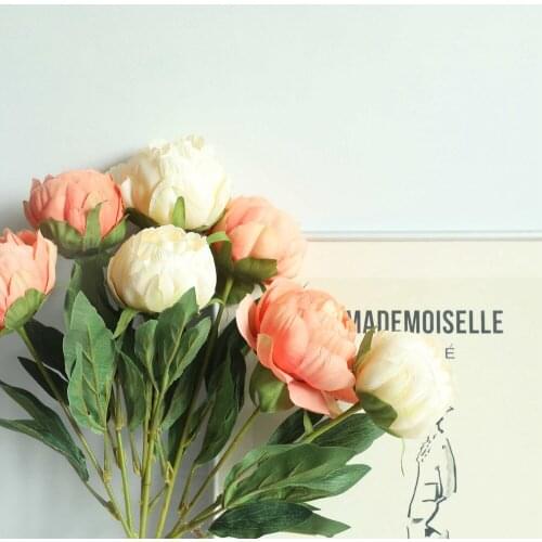 Artificial Flowers Round Roses Silk Flowers for Home Decorations Accessories Garden Wedding Display Fake Flowers Wreath Roses