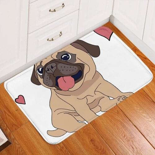 Cartoon Dog Print Door Mat Cover Floor Rug Indoor Outdoor Area Rugs Washable Garden Office Front Door Carpet