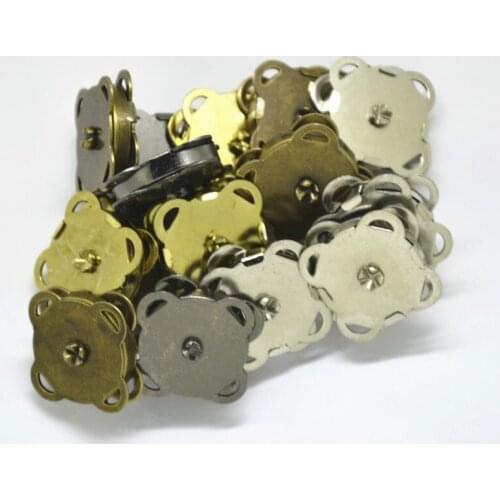 Metal Magnetic Buckles Snaps Fasteners Press Button For Overcoat Bag Garment Accessories Scrapbooking Sewing On DIY 50pcs