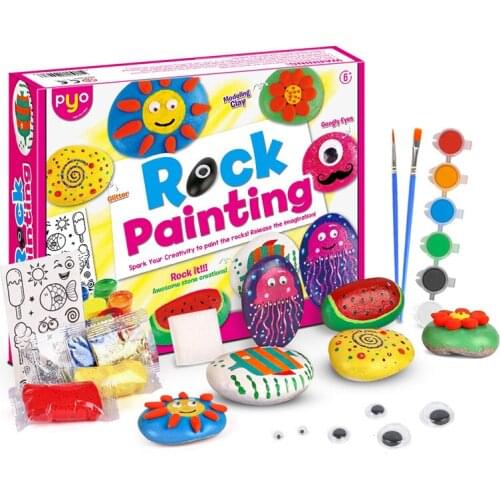 New Product Childrens Educational Diy Graffiti Painting Toy Stone Painted Student Manual Material Package Set Girl Toy