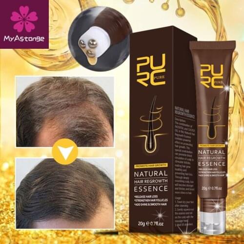 PURC Natural Hair Growth Essence Fast Growing Hair Products Hair Loss Treatment Hair Care for Men Women Dense Hair Growth 20g