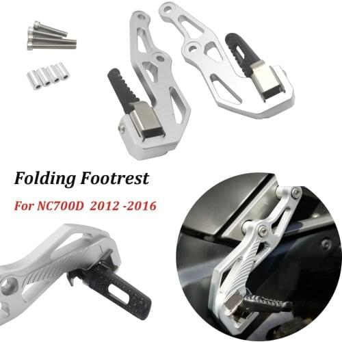 New Motorcycle Folding Footrests CNC Footrest Kit Passenger Foot Peg For Honda NC700D NC750D 2012 2013 2014 2015 2016