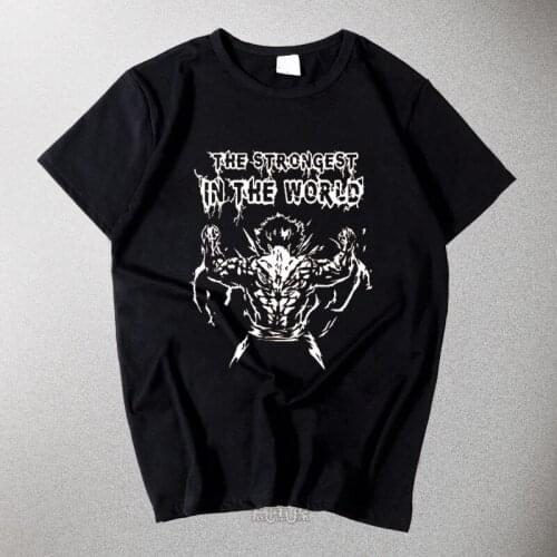 New Anime Grappler Baki Baki Saidai no Tournament cosplay T-shirt T Shirt cotton Short Sleeve Tops Tee