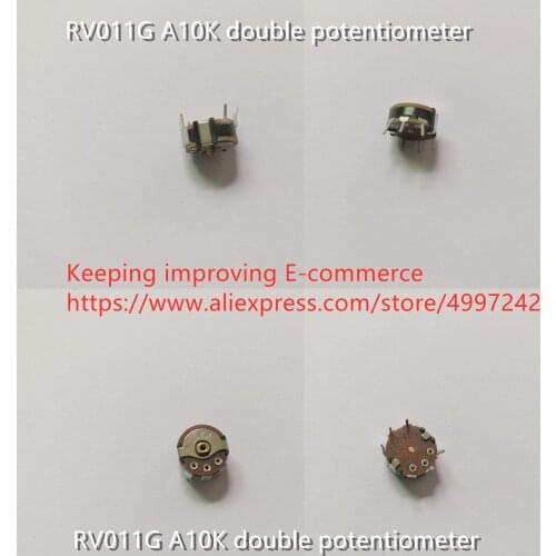 Original new 100% RV011G A10K double potentiometer 10 Type 6pin (SWITCH)