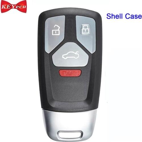 KEYECU for Audi A4 A5 Q7 S4 S5 SQ7 TT Remote Key Shell Case Fob for 4M0959754 8W0959754 8S0959754AL NBGFS14P