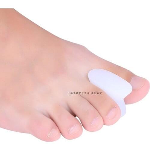 1pair 2pc Toe Separators Spacer Straightener Thumb Finger Big Feet Device Pad Toe Pads Thumb Valgus Corrector Relief Foot Bunion