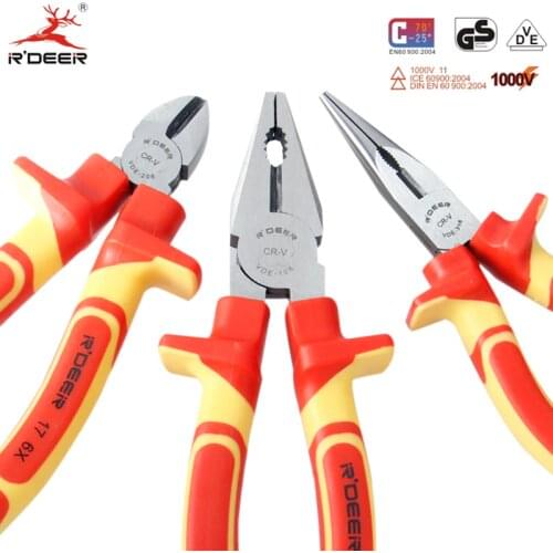 6"/8" Cutting Pliers 1000V Combinations Pliers Heavy Duty For Electrician