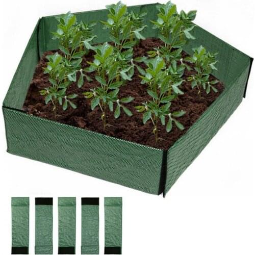 Garden Bed Fence Portable Easy Installation Breathable Green Raised Plant Bed Board Plate for Outdoor