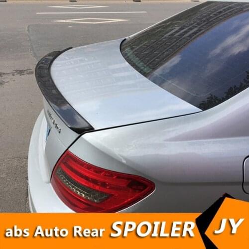 For Mercedes Benz W204 Spoiler 2008-15 C180/C200/C230 C-class spoiler High Quality Carbon Fiber Car Rear Wing Color Rear Spoiler