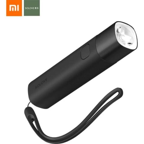 3colors Xiaomi SOLOVE X3 LED Flashlight 3000mAh Mobile Power USB Multi-function Brightness Torch Power Bank Portable Lighting