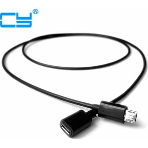 Micro usb extension Cable Adapter Full Pin Connected 5pin Micro USB Male to Female extension Data charger Cable 0.5m/1m