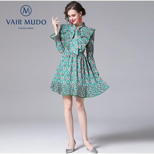 Зеленые летние платья VAIR MUDO China At AliExpress