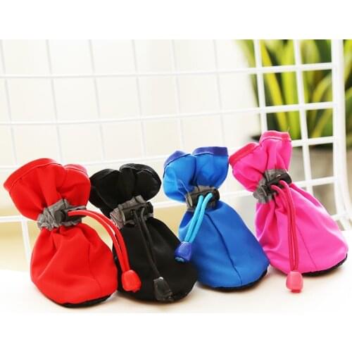 Pet Dog Shoes Winter Waterproof for Small Medium Large Dogs accessaries Plush Warm Dog Boots sports Teddy Puppy Chien chihuahua