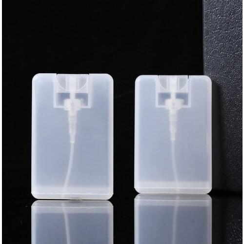 1Pcs New 20ml Card Shape Perfume Bottle Mini Sprayer Empty Refillable Perfume Flat Atomizer Travel Portable Alcohol Spray Tools