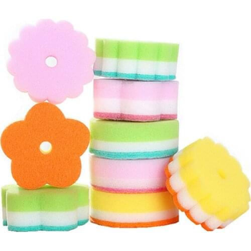 1Pcs Sunflower Melamine Sponge Magic Sponge Eraser Melamine Cleaner For Kitchen Office Bathroom Cleaning Nano Sponges Cleanse
