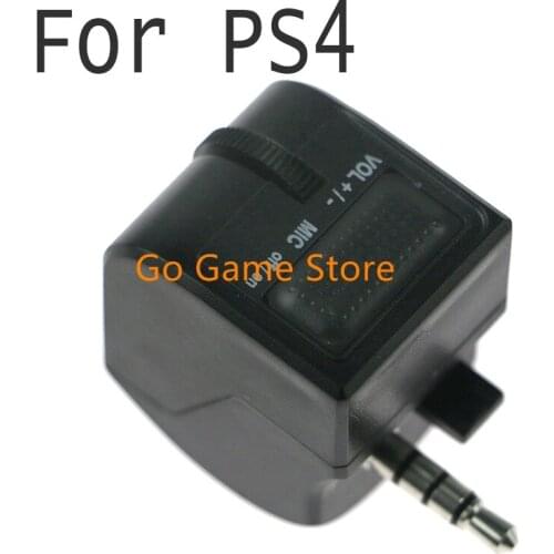 10pcs for Sony Ps4 Gamepad Headset Adapter Volume Control Audio Interface Earphone Adapter and Microphone