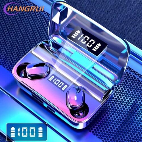 A9 TWS Bluetooth Earphones Wireless Headset With Microphone Sports Earbuds Stereo Digital Display for iPhone Huawei Xiaomi