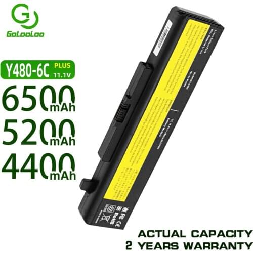 Golooloo 6 Cells L11M6Y01 L11S6Y01 L11L6Y01 Laptop Battery for Lenovo Y580 G510 G580 G580AM G710 Z380 Z380AM Y480 V480