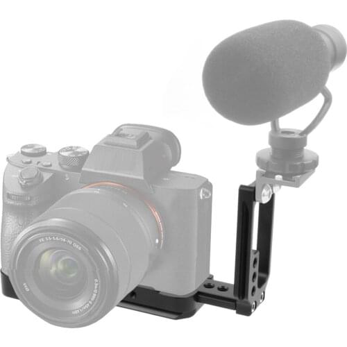 Quick Release L Plate Baseplate for Sony A7R4 / A7M3 A7R3 Tripod Ball Mount Camera Vertical Bracket Hand Grip