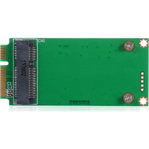 Cablecc 3x5cm mSATA Adapter card to 3x7cm Mini PCI-e SATA SSD for Asus Eee PC 1000 S101 900 901 900A T91