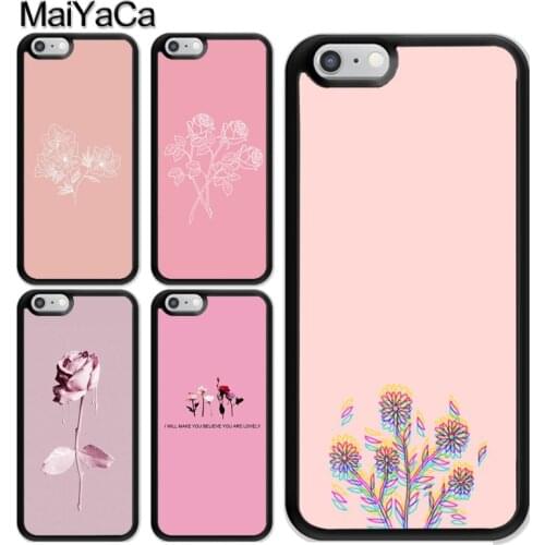 Pink Glitch Flower Aesthetic Case For iPhone 12 Mini 11 Pro MAX X XR XS MAX SE 2020 6S 7 8 Plus 5s Cover