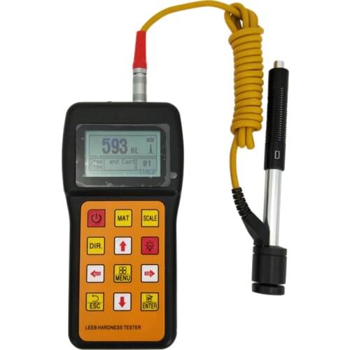 NDT Digital Portable Leeb Hardness Tester Test Metal Measuring HRC HRA HRB HB HL HV Test Big Workpiece Large Screen Easy Use
