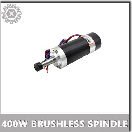 For DIY CNC and PCB Milling Machine WS55-180NEW DC 400W Brushless CNC Spindle Motor 0.4KW ER11 55MM brushless spindle