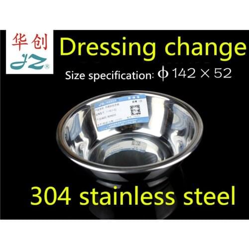 Jz Sterilized silver S M L medical sphere for medical appliances with 304 stainless steel discs dressing Wound change drug bowl