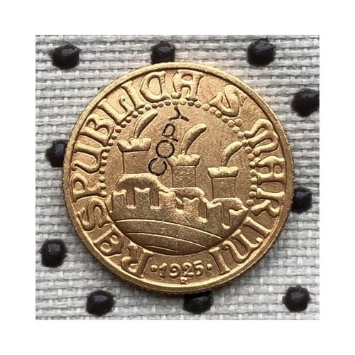 1925 Italy 20 Lire coins copy