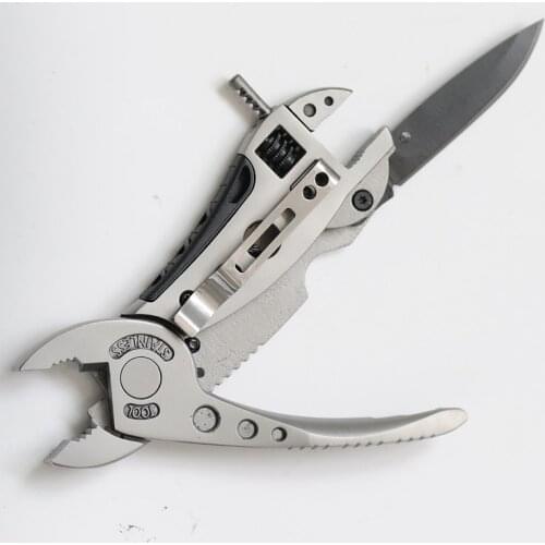 Stainless steel Multifunctional knife Folding Camping Knife Outdoors EDC Rescue Tools Forceps screwdriver