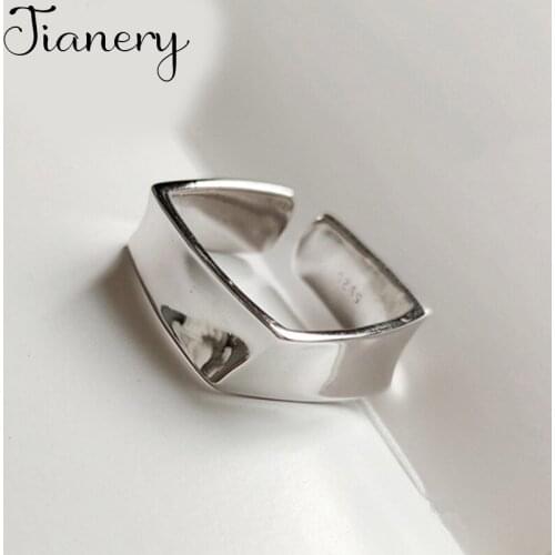 New Arrivals Charming Square Ring for Women Boho Knuckle Party Rings Gothic Punk Jewelry Gifts for Girls 2021