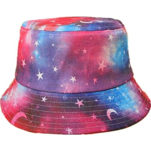 LDSLYJR Cotton Spring Summer flower print Bucket Hat Fisherman Hat outdoor travel hat Sun Cap Hats for Women 113