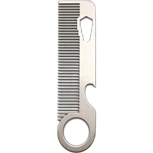 Stainless Steel Comb Portable Hair Comb Mini Comb Beard Comb Mens Beard Comb Styling Comb